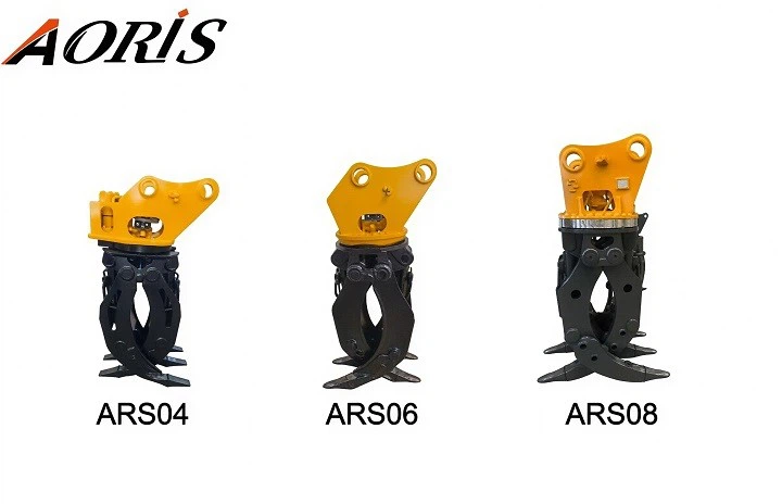 360 Degree Rotating Hydraulic Log Grapple For 20T Excavator factory